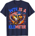 4th of July WTF is A Kilometer Funny USA Patriotic Men Women T-Shirt - Navy Blue