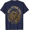 Ball Python Dad Vintage Snake Reptile Owner T-Shirt - Navy Blue
