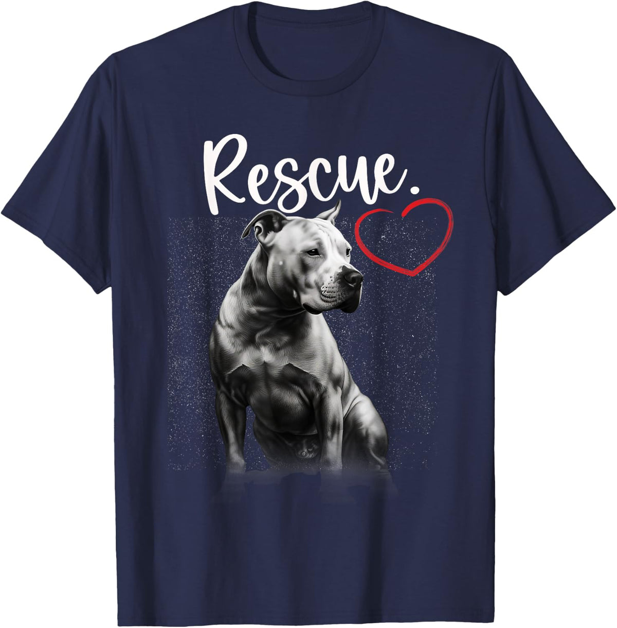 Pitbull Rescue Pittie Lover Pitbull Terrier Owner Womens T-Shirt - Navy Blue