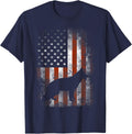 German Shepherd Shirt American Flag USA Patriotic Dog Gift T-Shirt - Navy Blue