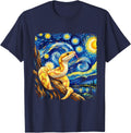 Ball Python Lover Food Enclose Starry Banana Ball Python T-Shirt - Navy Blue