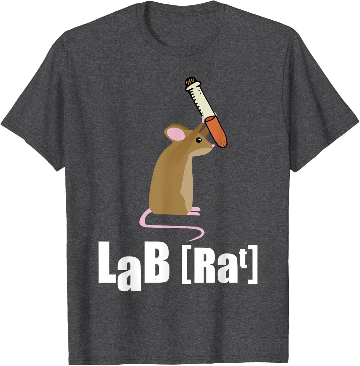 Lab Rat Science for science professors T-Shirt - Dark Heather Grey