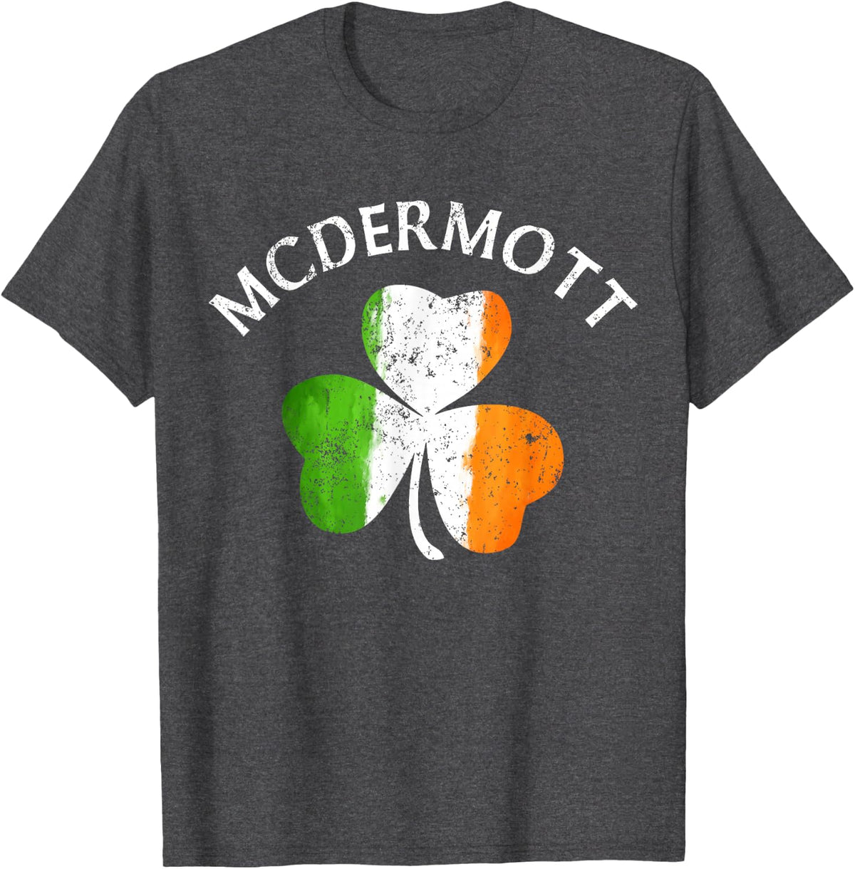 McDermott Irish Family Name T-Shirt - Dark Heather Grey