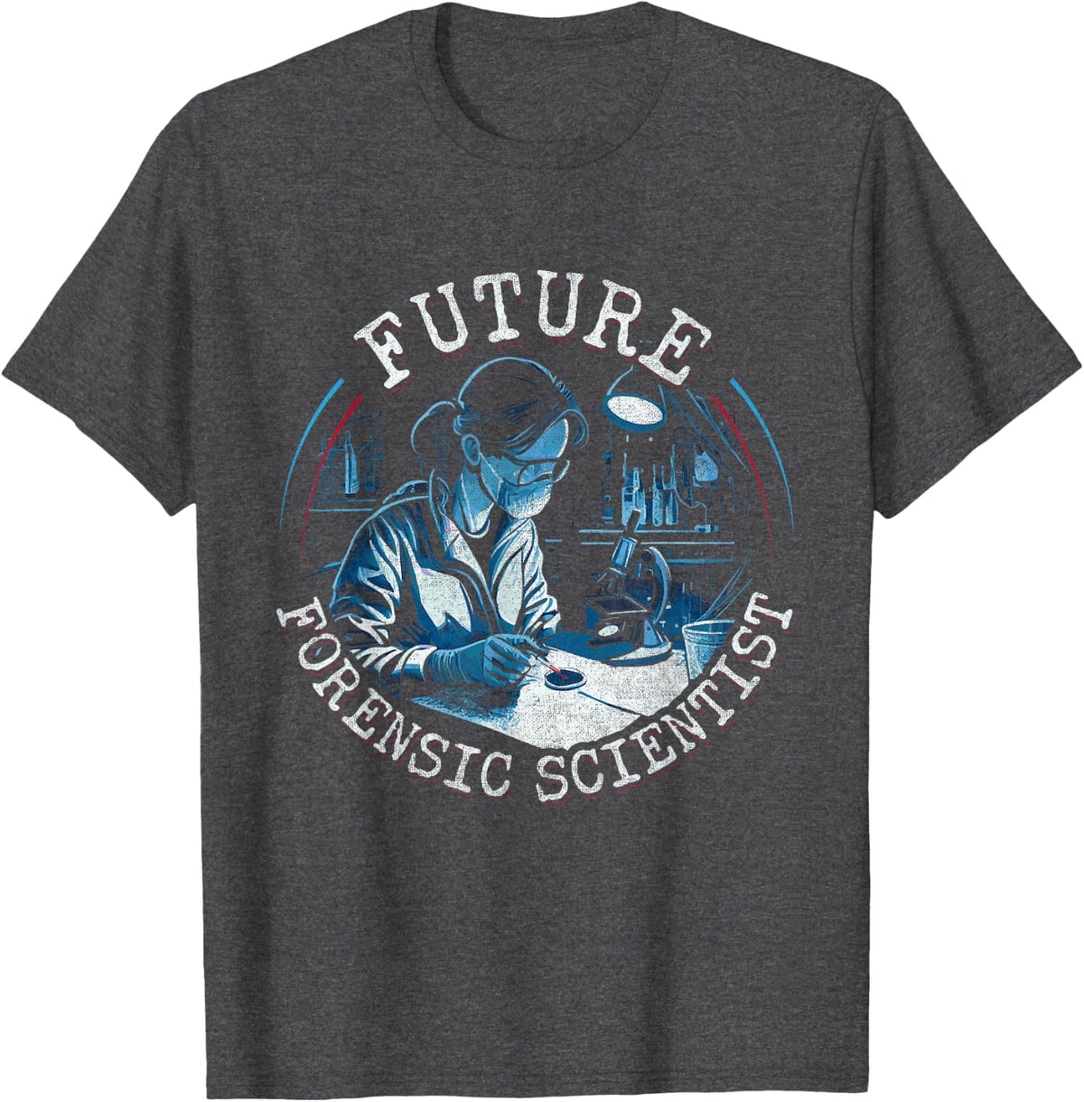 Future Forensic Scientist T-Shirt - Dark Heather Grey
