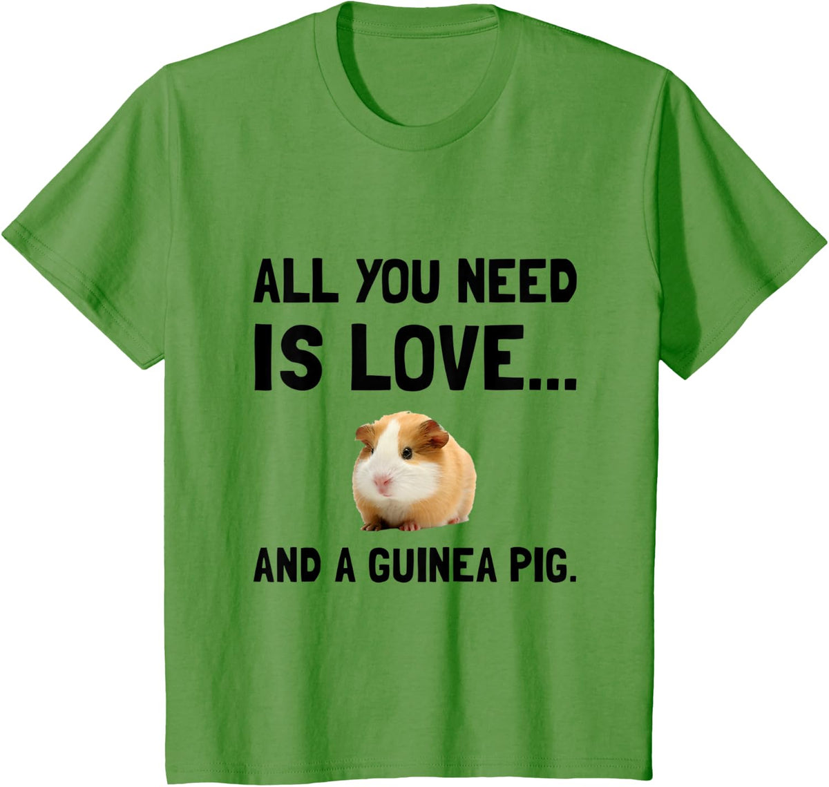 Love And A Guinea Pig Pet T-Shirt T-Shirt - Grass Green