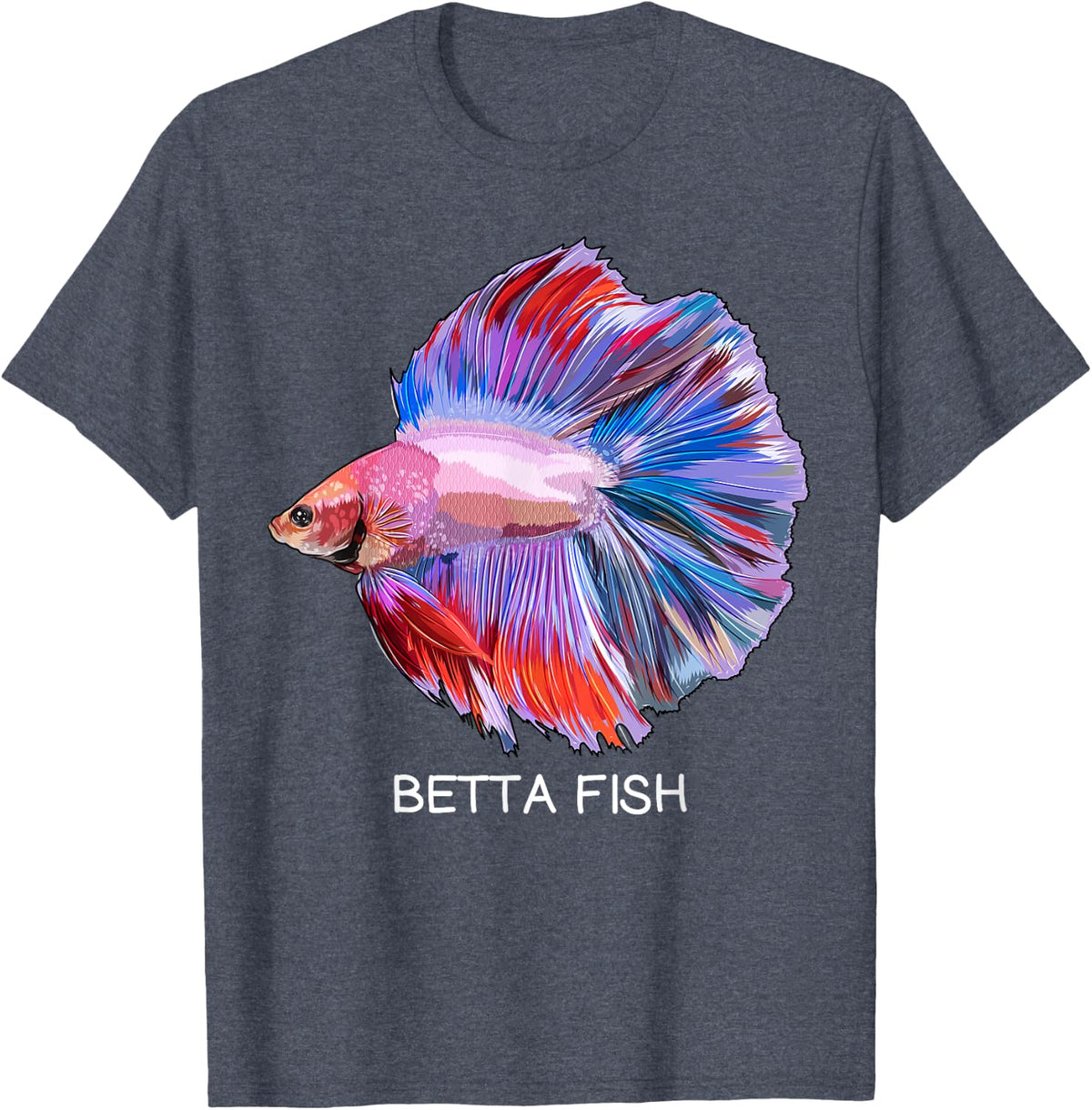 Betta fish Freshwater Aquarium Fish T-Shirt - Heather Blue