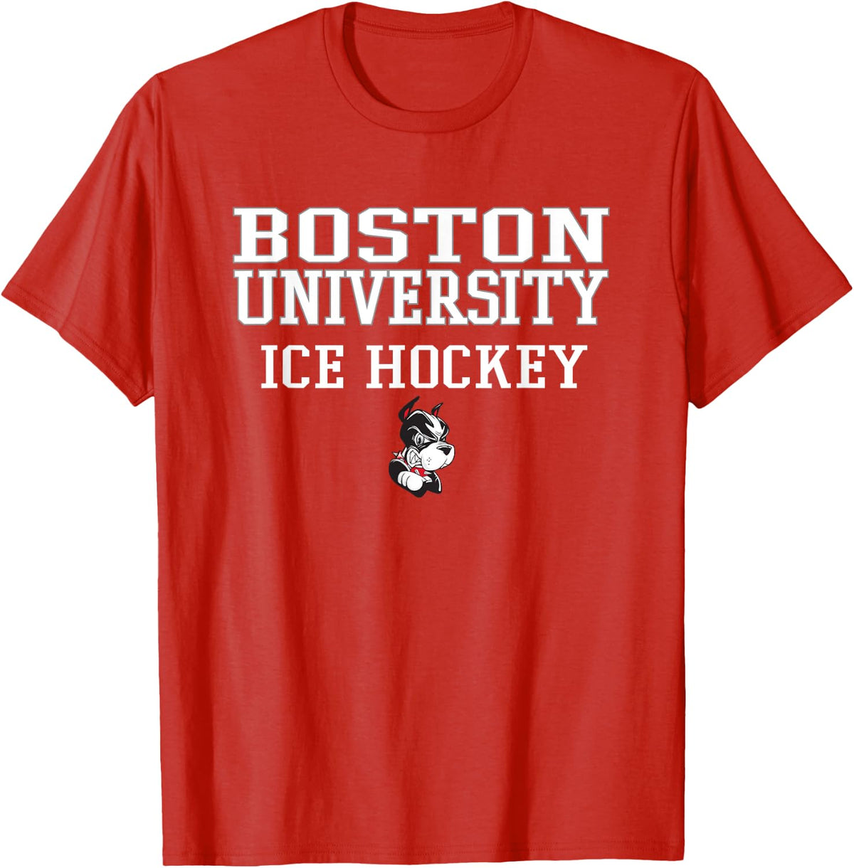 Boston Terriers Classic Team Ice Hockey - Boston U T-Shirt - Red
