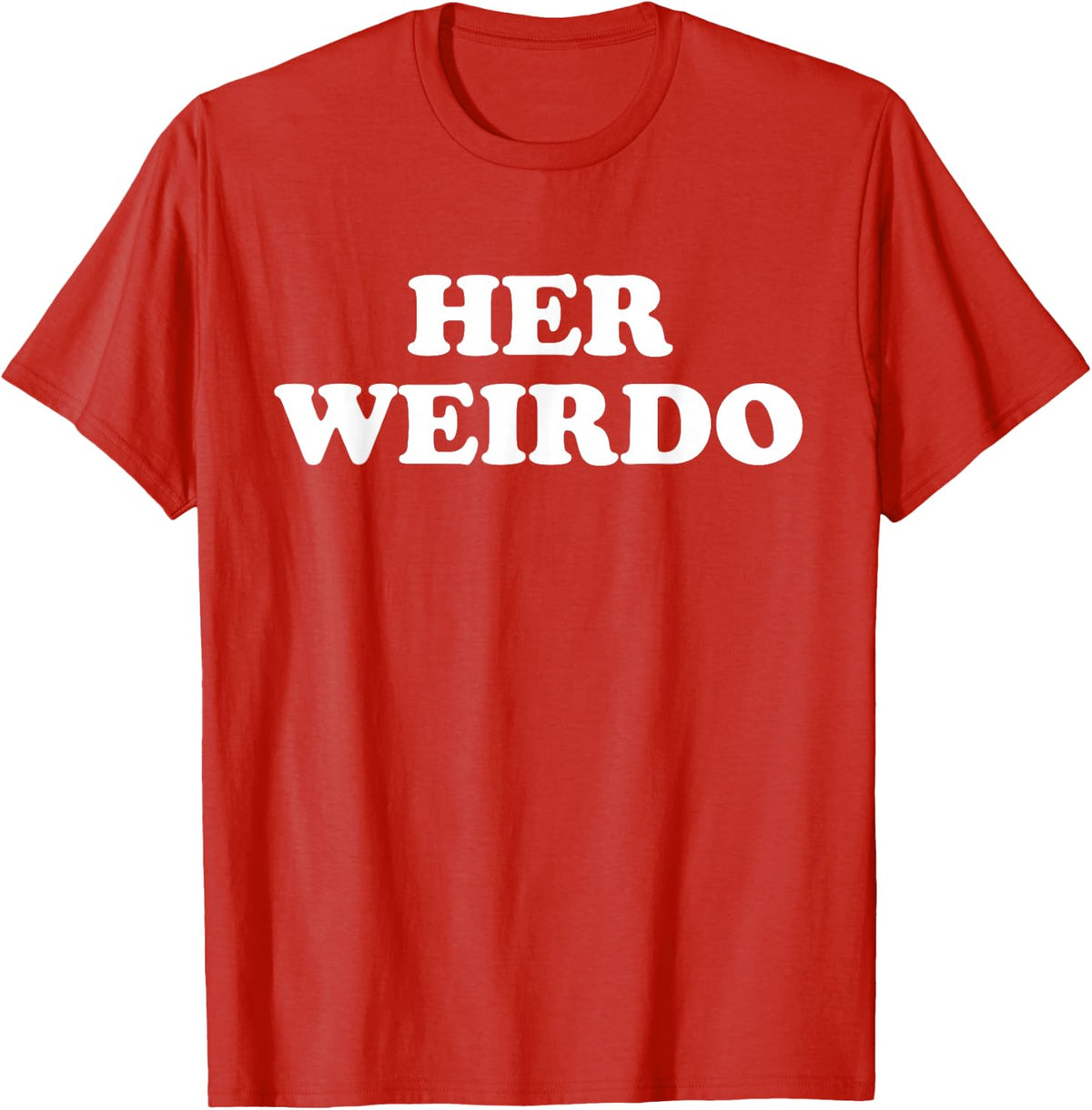 Her Mad and His Crazy Couples Fit Together Funny T-Shirt - Red