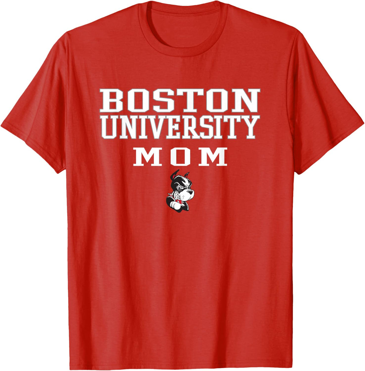 Boston Terriers Classic Team Mom - Boston U T-Shirt - Red