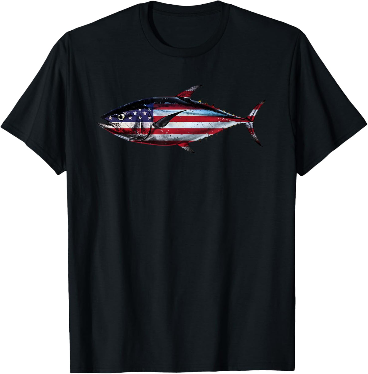 Tuna Fishing Art For Men Women Kids Tuna Fish Tuna Fishing T-Shirt - Black