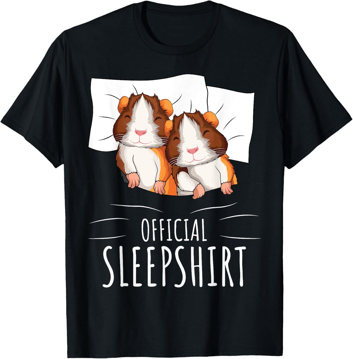 Guinea Pig Official Sleepshirt T-Shirt - Black