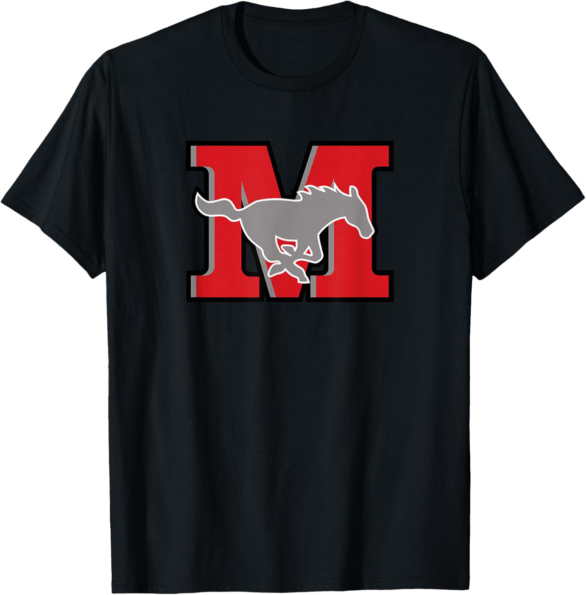 Memorial Mustangs T-Shirt - Black
