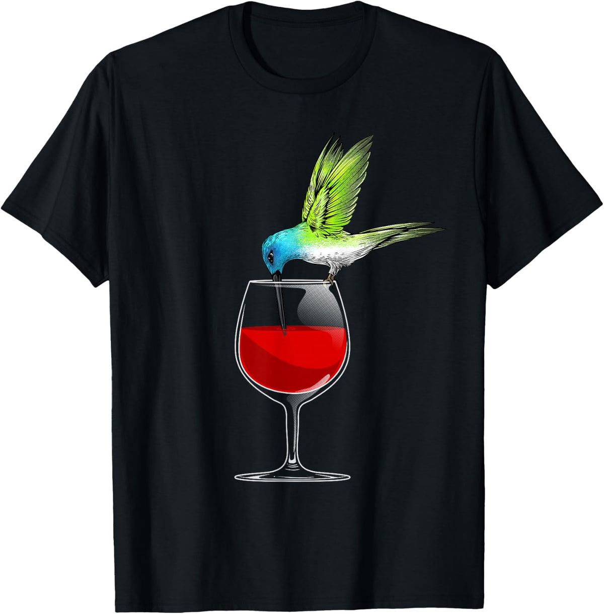 Cute Hummingbird Design for Men Women Kids Hummingbird Lover T-Shirt Small - Black