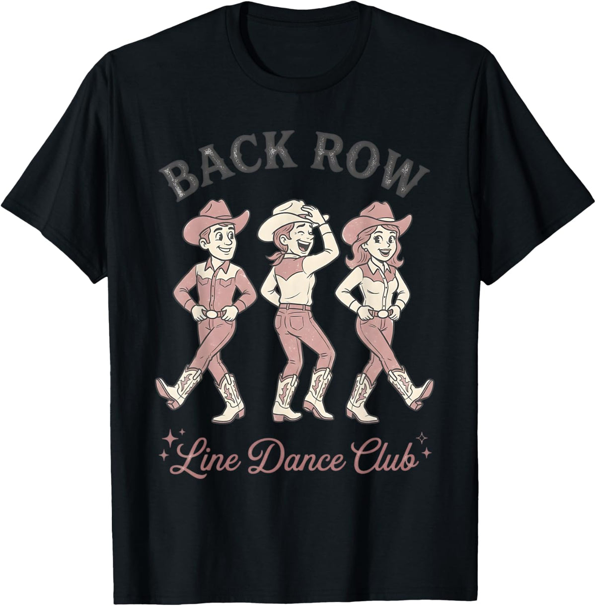 Line Dance Club Line Dancing Line Dancer T-Shirt - Black
