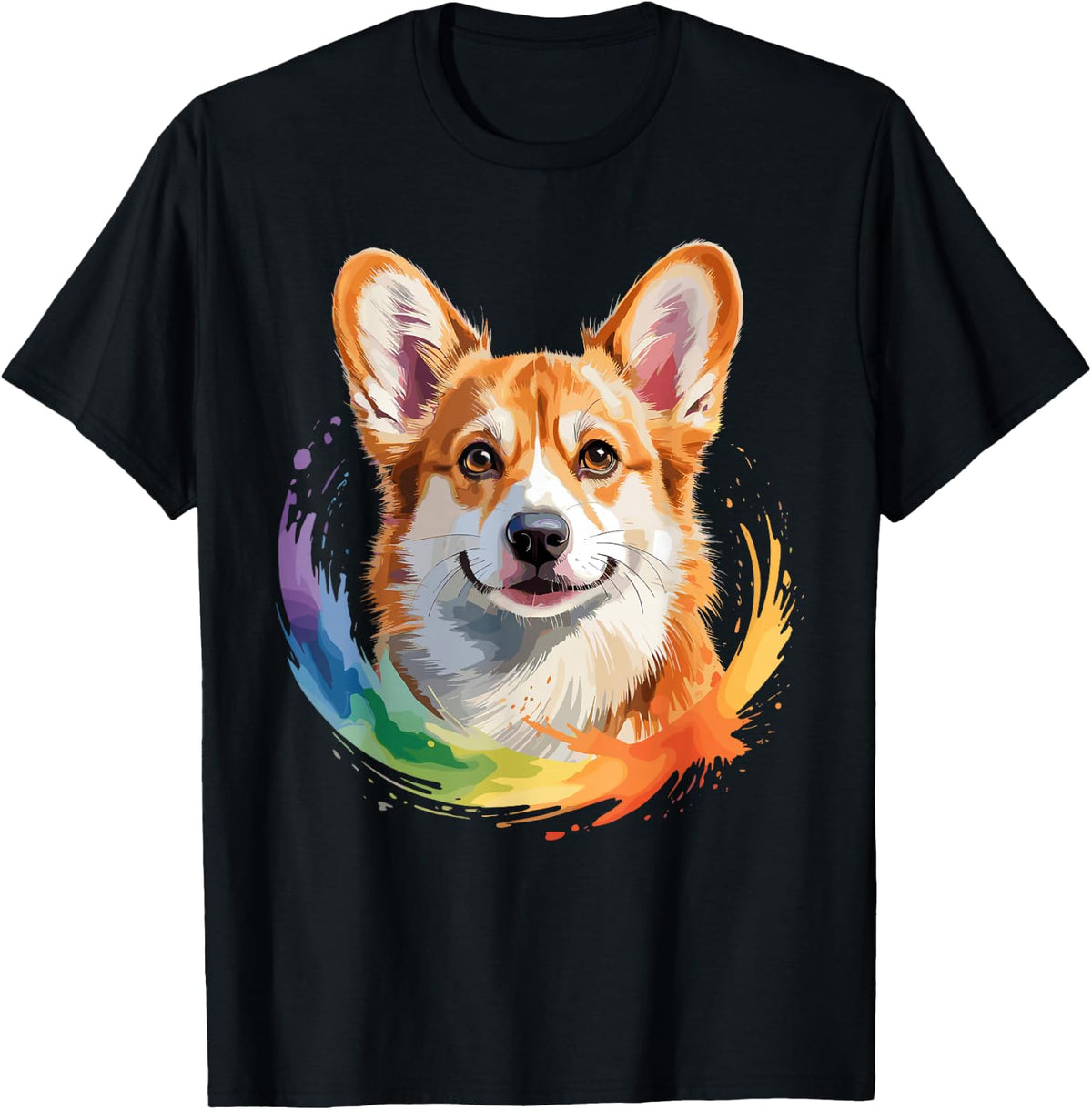 Funny Corgi Design for Men Women Welsh Corgi Dog Lover T-Shirt - Black