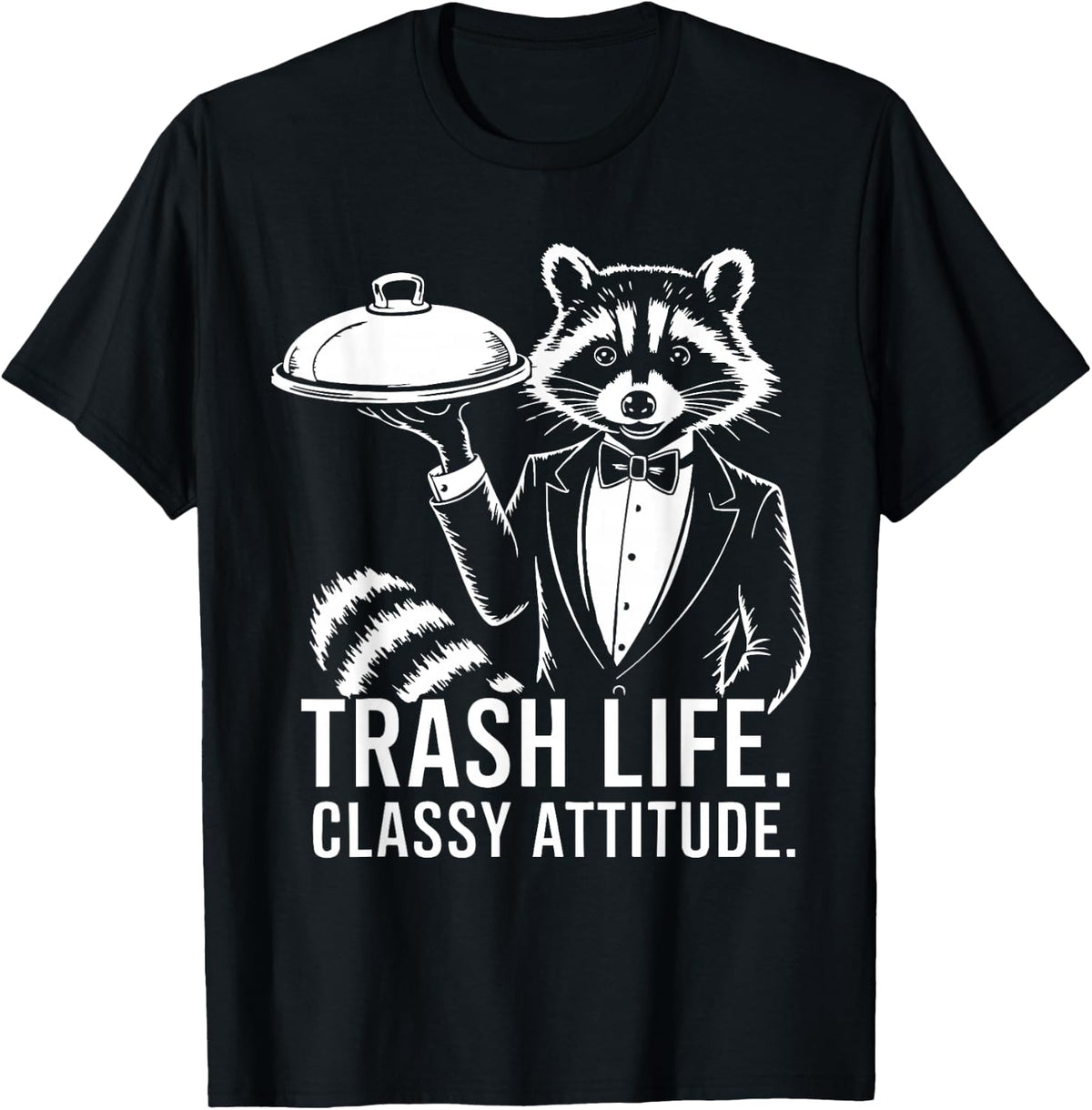 Trash Panda Raccoon Gifts Funny Raccoon Animal Humor Meme T-Shirt - Black