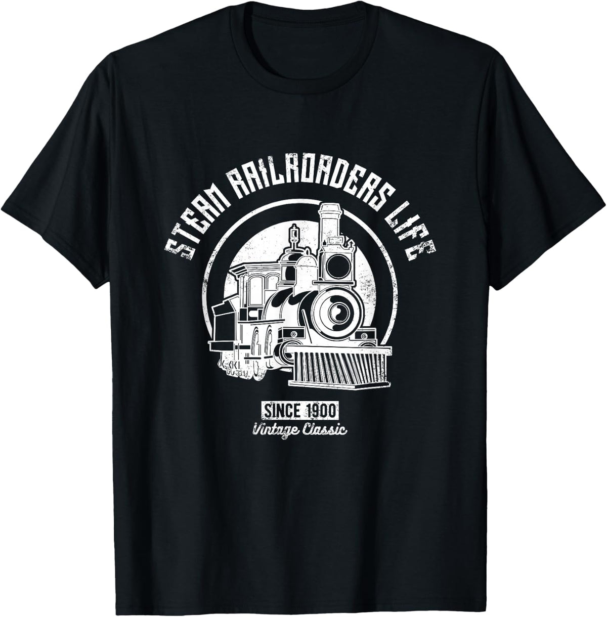 Railroad Enthusiast Model Railway T-Shirt - Black