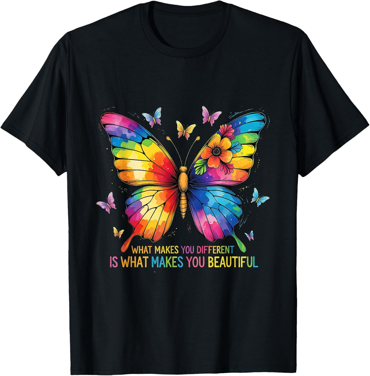 What Makes You Different Broken Crayons T-Shirt - Black