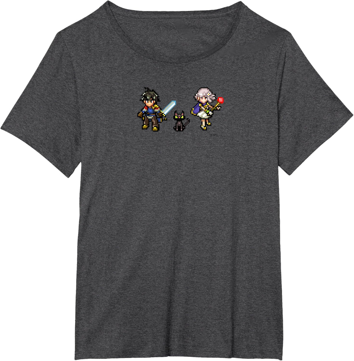 Pixel Art T-Shirt - Dark Heather Grey