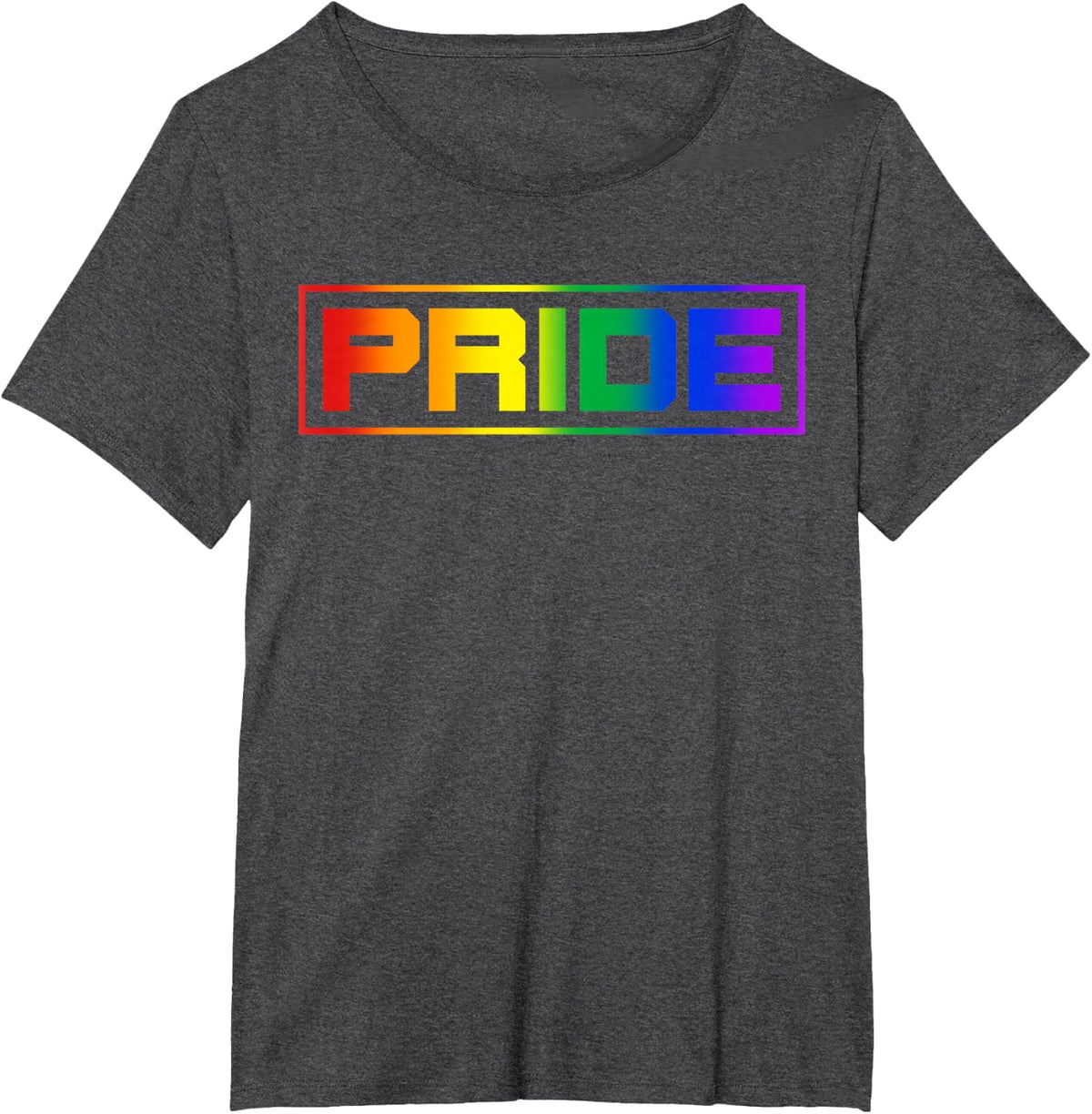 LGBT Pride Flag LGBTQA+ T-Shirt - Dark Heather Grey