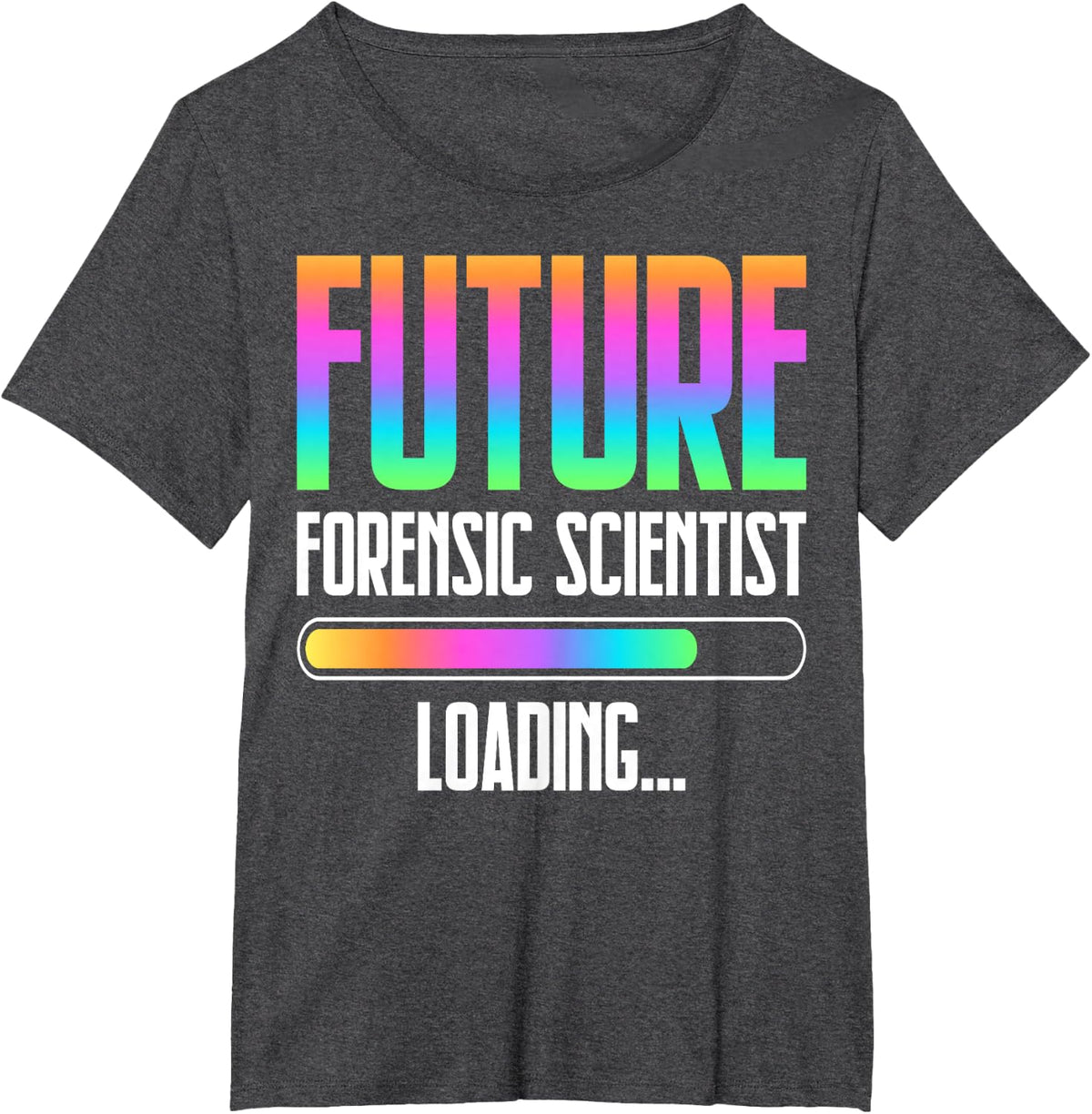 Future Forensic Scientist Loading Forensic Inspector Novelty T-Shirt - Dark Heather Grey