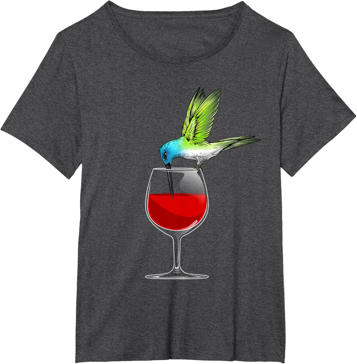 Cute Hummingbird Design for Men Women Kids Hummingbird Lover T-Shirt Small - Dark Heather Grey