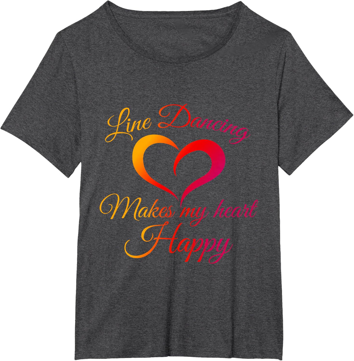 Line Dancing Rodeo Howdy Western Gift Line Dance T-Shirt - Dark Heather Grey