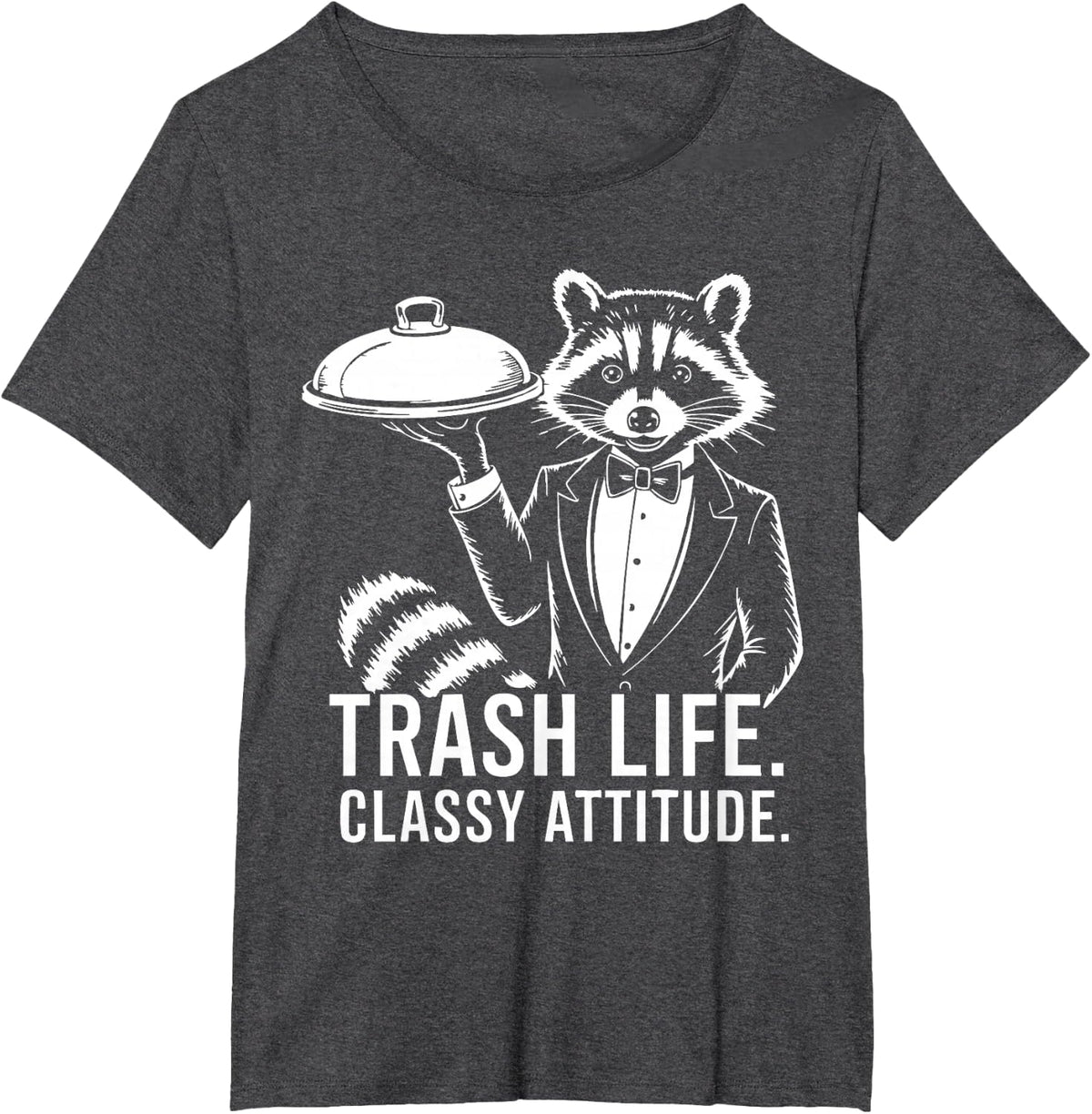 Trash Panda Raccoon Gifts Funny Raccoon Animal Humor Meme T-Shirt - Dark Heather Grey