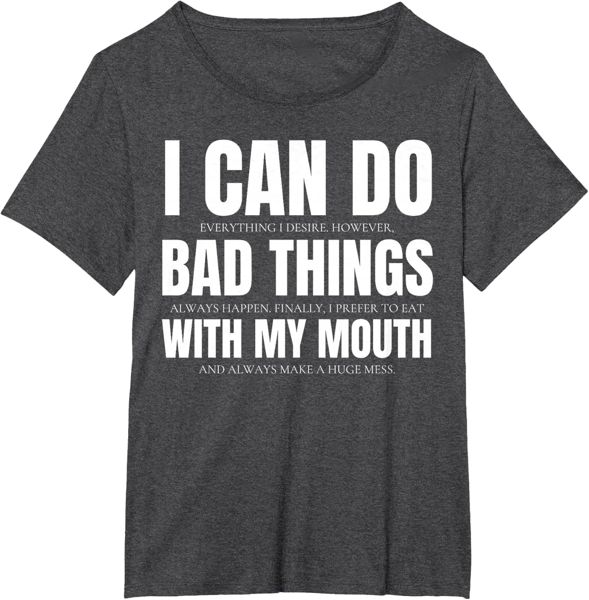 Sexual Innuendo Funny Offensive Adult Humor Gag Women T-Shirt - Dark Heather Grey