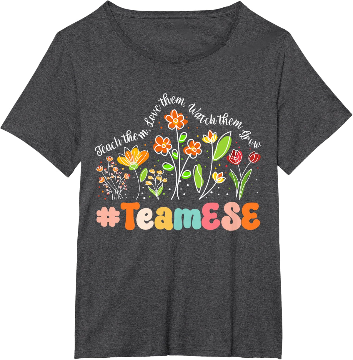 Team ESE Appreciation Week Teacher Back to School Men Women Girls Kids T-Shirt - Dark Heather Grey