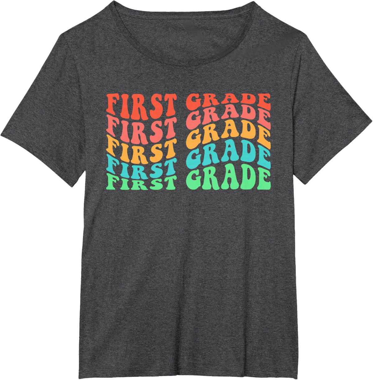 first Grade Teacher 1st Grade Teacher Elementary School T-Shirt - Dark Heather Grey
