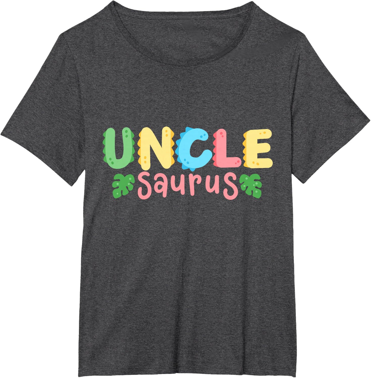 Uncle Saurus Matching Family Birthday Shirts Dinosaur Party Tees T-Shirts For Kids Boys Girls Men Women - Dark Heather Grey