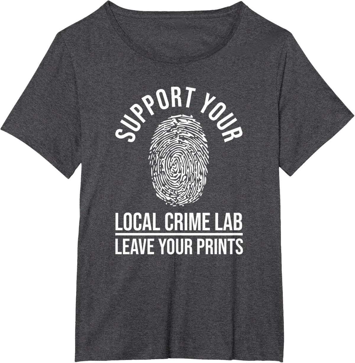 Forensic Science Shirt DNA Trace Protection Tee T-Shirt for Forensic Medicine Experts - Dark Heather Grey