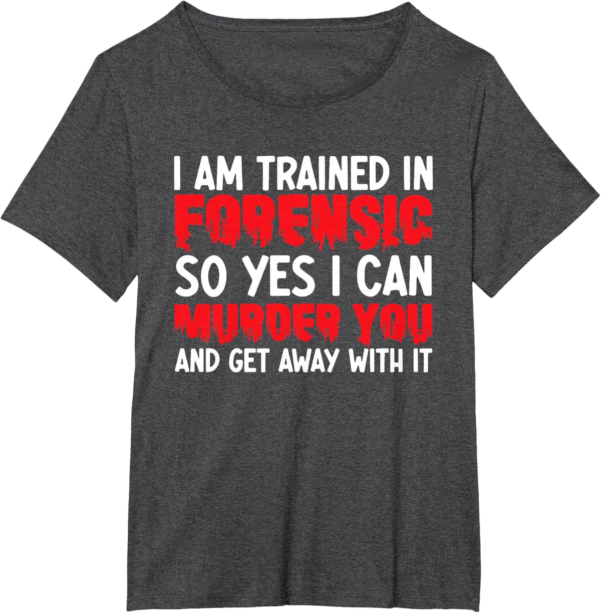 Forensic Specialist Criminology Science Forensic Scientist T-Shirt - Dark Heather Grey
