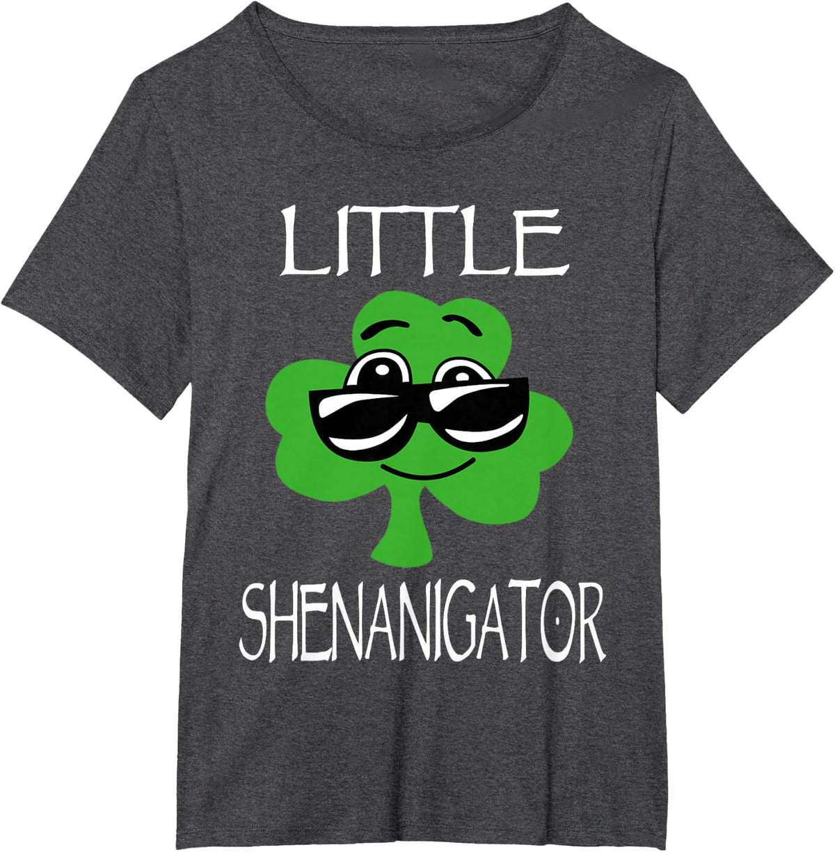 Kids Shenanigator St Patricks Day Shenanigans Boys Girls T-Shirt - Dark Heather Grey