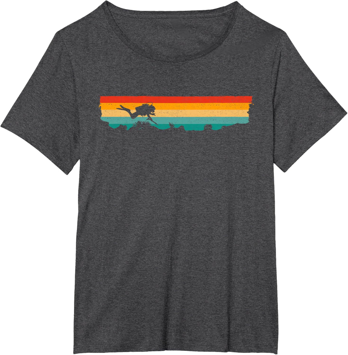 Scuba Diving Clothing - Scuba T-Shirt - Dark Heather Grey