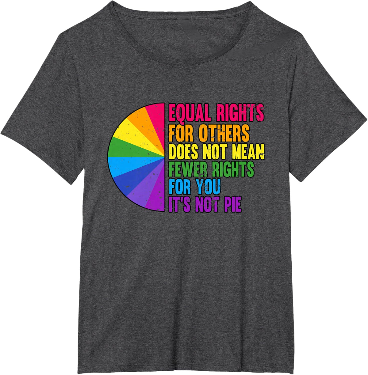 Equal Rights For Others Bi Pride Shirt LGBT Bisexual Pride Month Tee T-Shirt - Dark Heather Grey