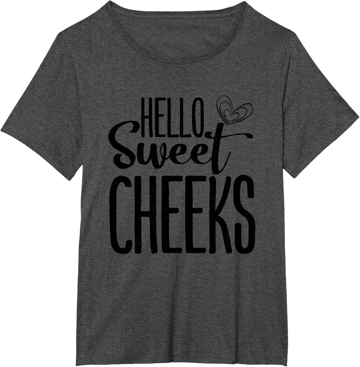 Hello Sweet Cheeks Back to School Teacher Gift T-Shirt - Dark Heather Grey
