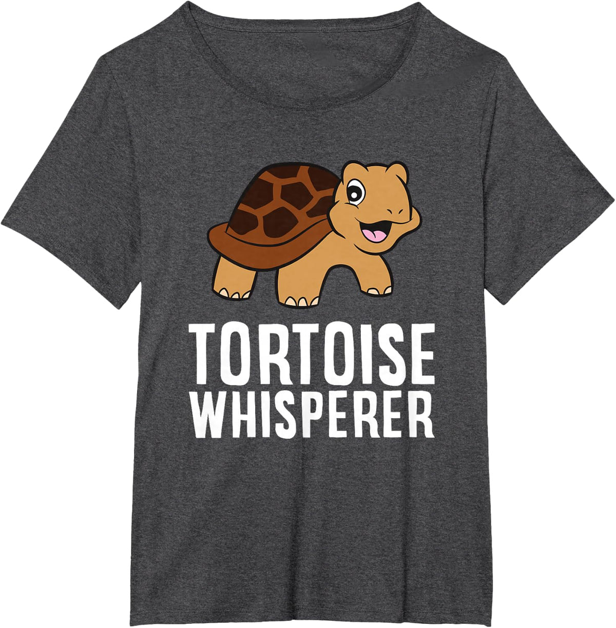 Tortoise Whisperer Funny Tortoise Lover T-Shirt - Dark Heather Grey