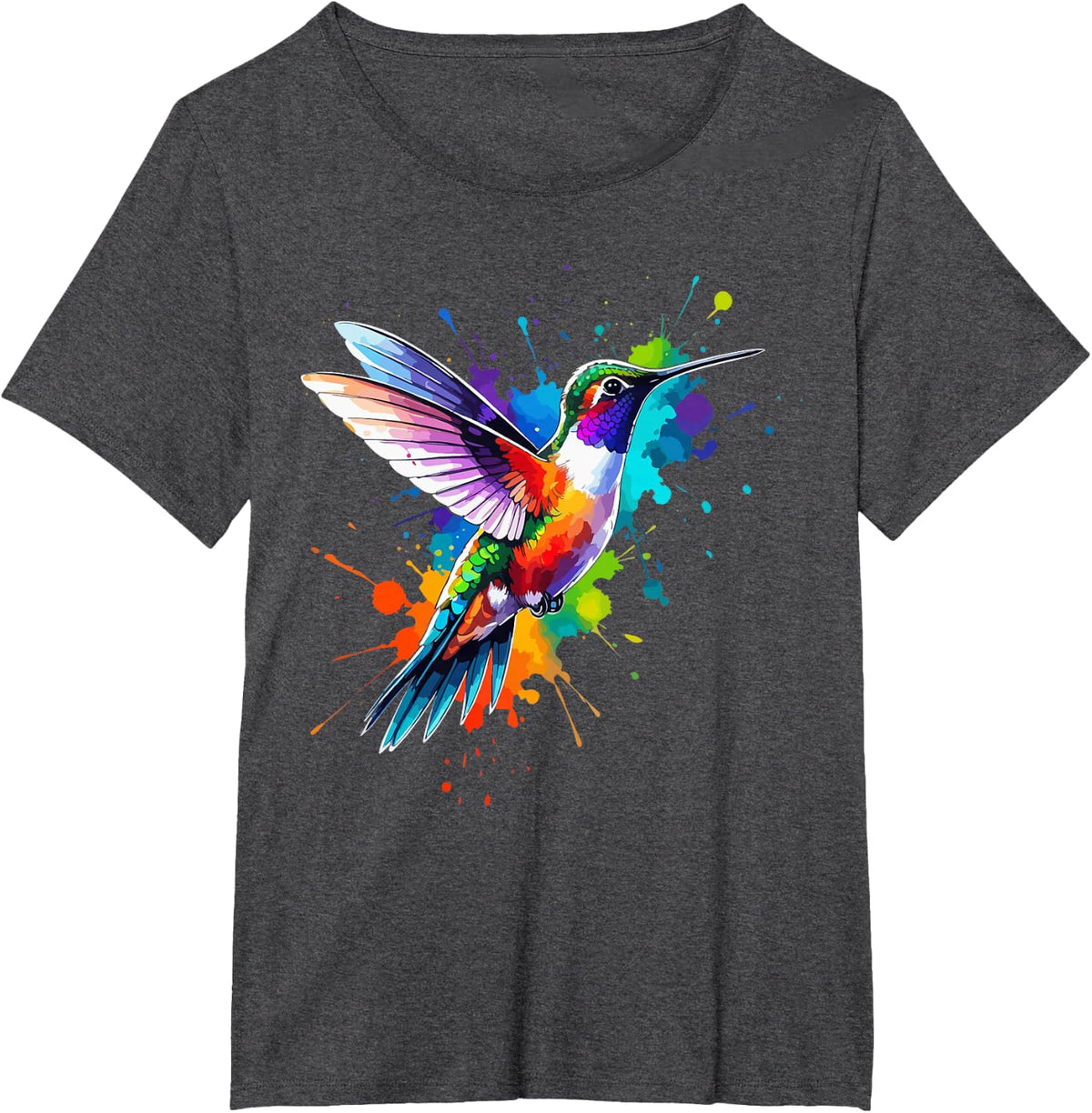 Hummingbird Design For A Hummingbird Lover T-Shirt - Dark Heather Grey