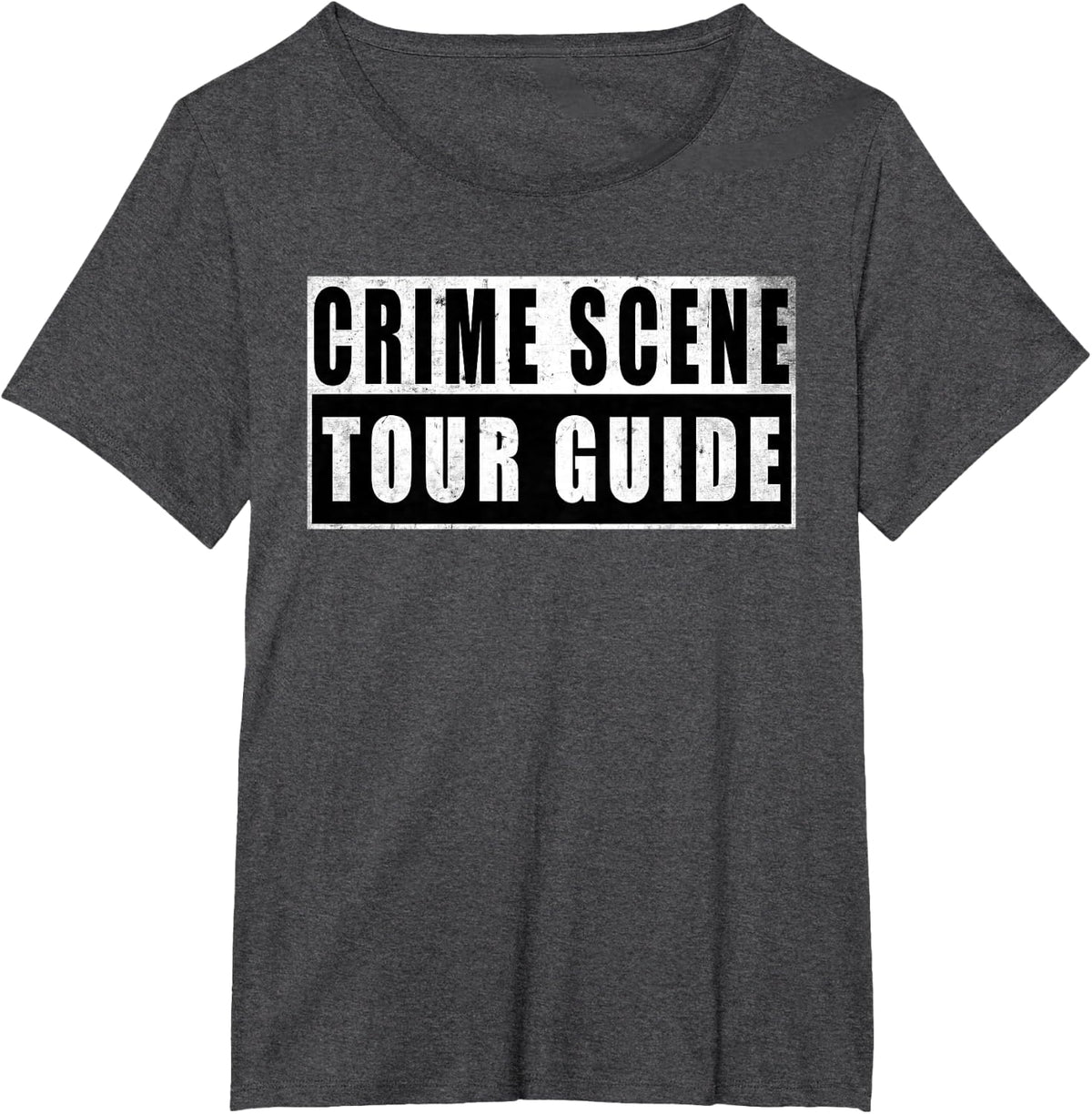 Crime Scene Tour Guide T-Shirt - Dark Heather Grey