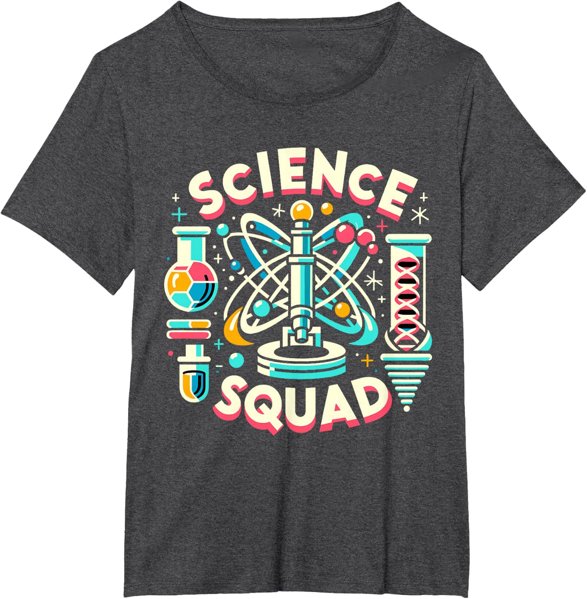 Science Squad Science Gear for Scientists Research | Science T-Shirt - Dark Heather Grey