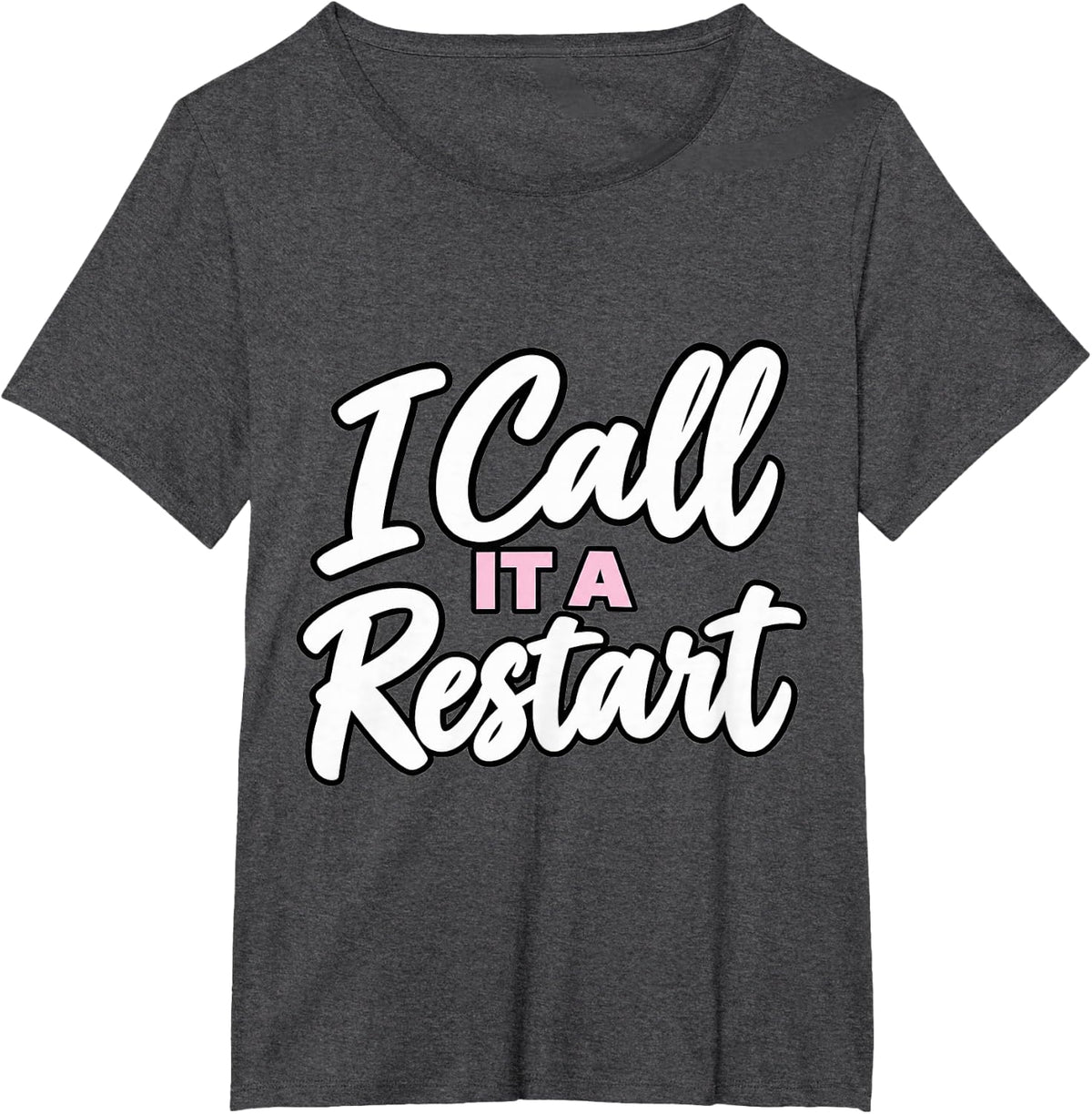 Line Dancing I Call It A Restart Instructor Dance Lover T-Shirt - Dark Heather Grey