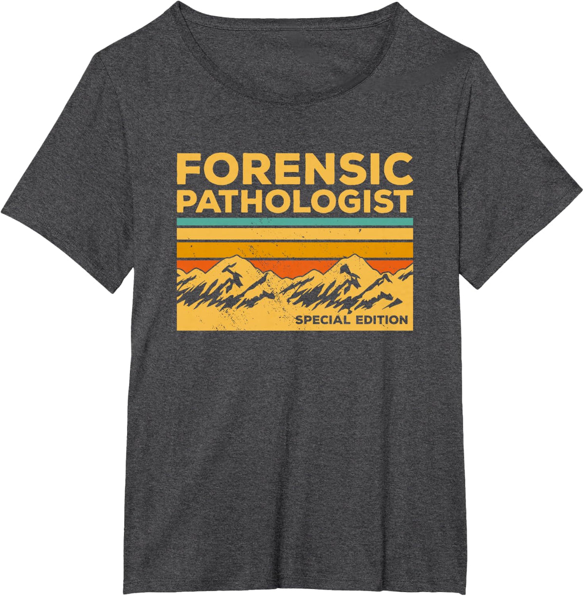 Vintage Forensic Pathologist Special Edition Pathology T-Shirt - Dark Heather Grey