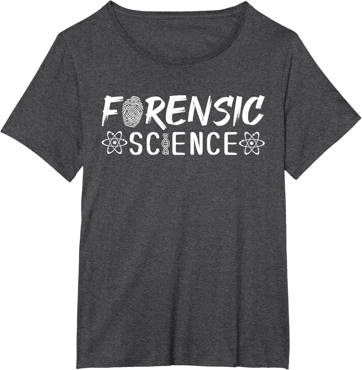 Evidence Fingerprint Crime Scene - Forensic Science Shirt T-Shirt - Dark Heather Grey