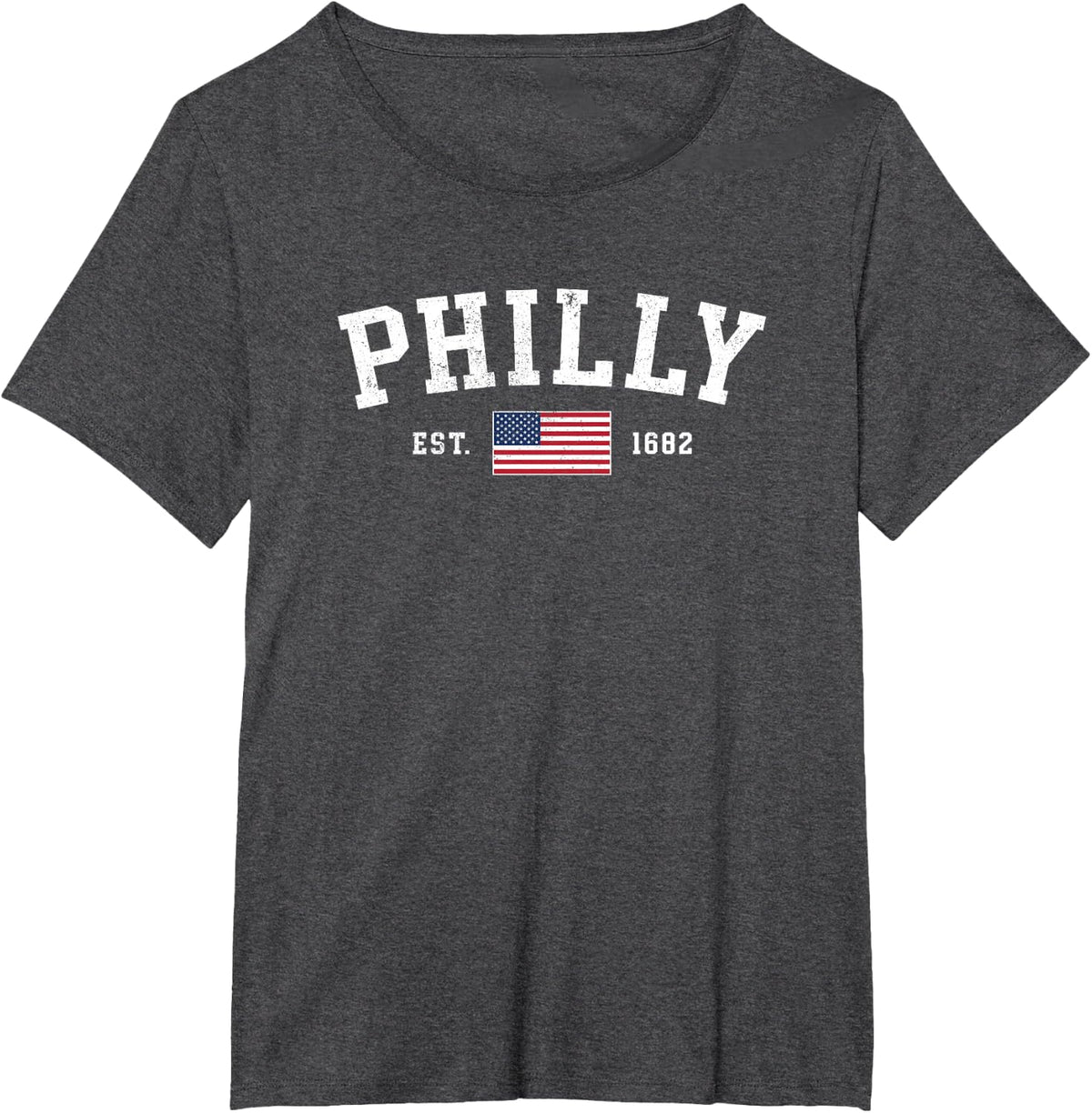 Philadelphia Pennsylvania July 4th Patriotic Philly Souvenir T-Shirt - Dark Heather Grey