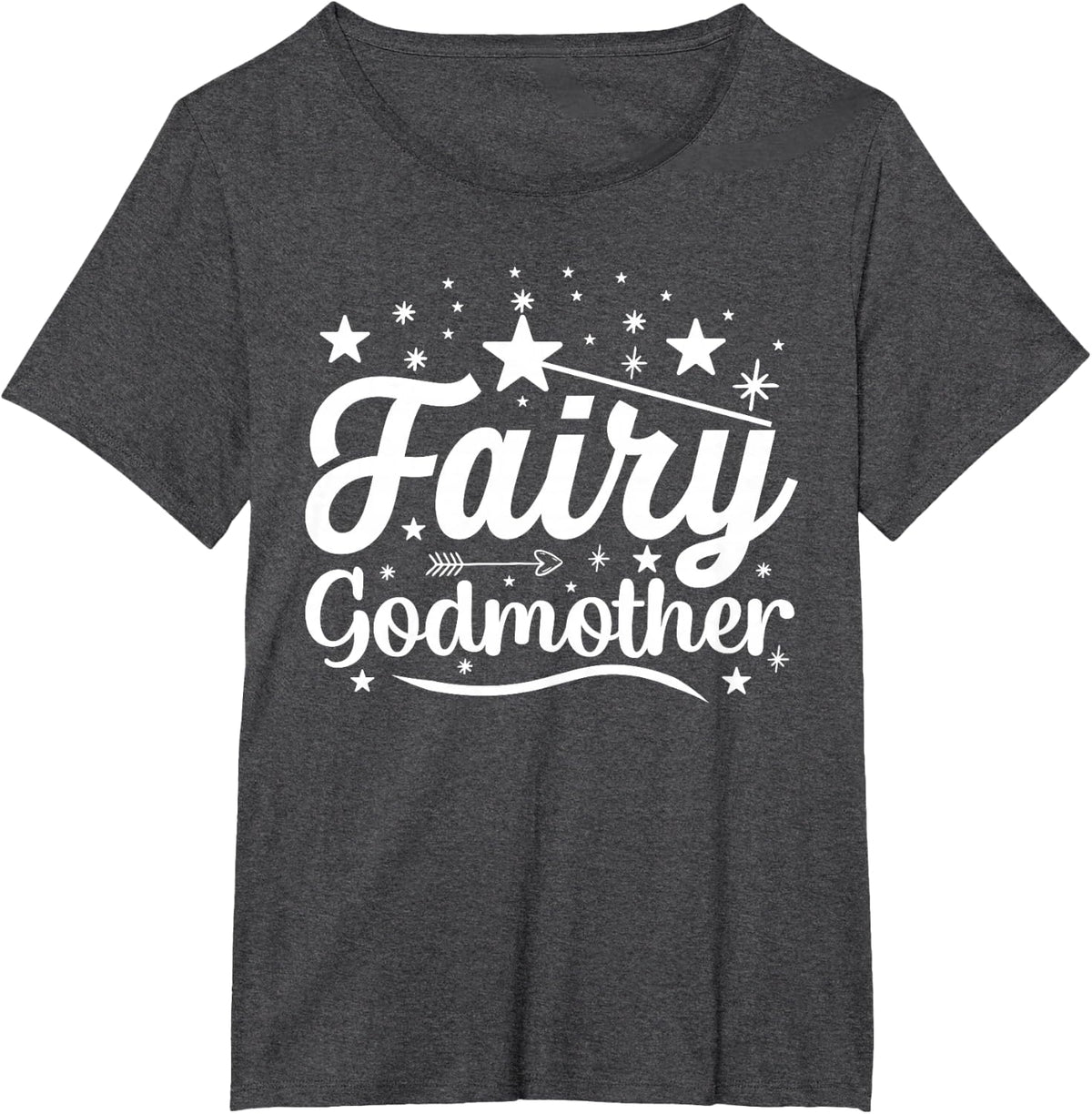 Godmother Fairy Godmother T-Shirt Tees For Women Gift Shirts For New Godmothers - Dark Heather Grey