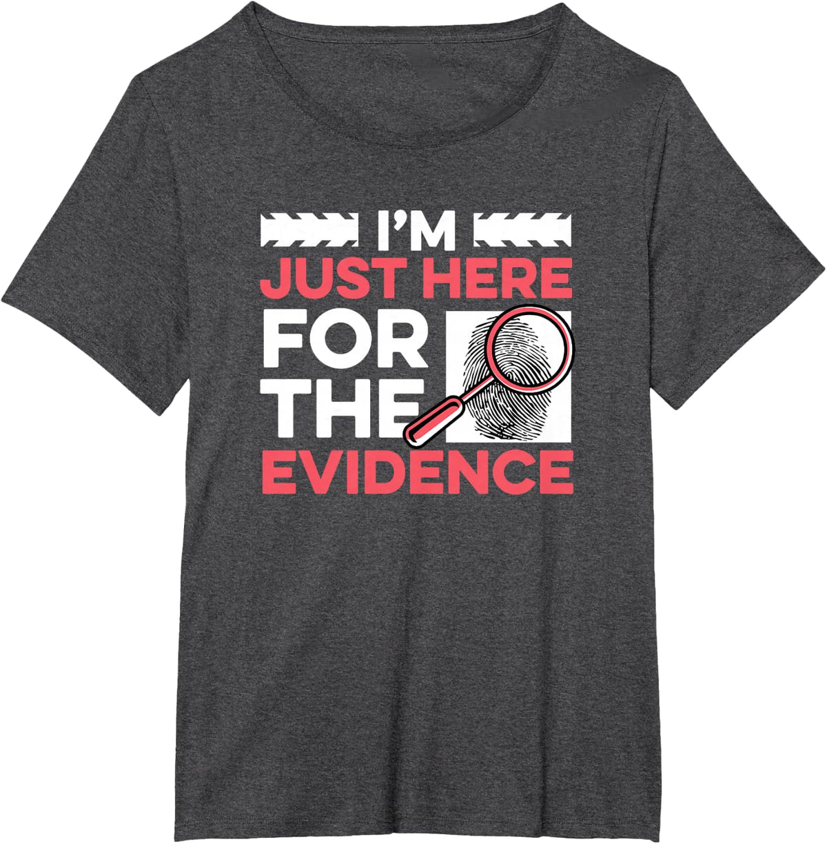 Crime Scene Investigator Tee Forensic Science T-Shirt Detective Gift - Dark Heather Grey
