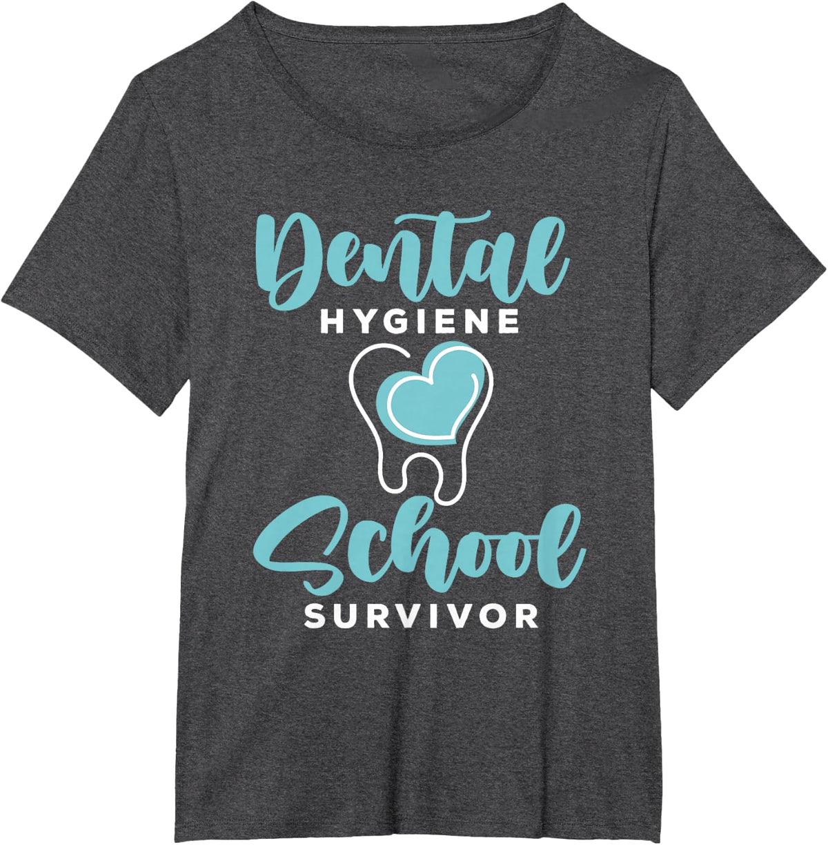 Dental hygiene school survivor for a Dental Hygienist T-Shirt - Dark Heather Grey