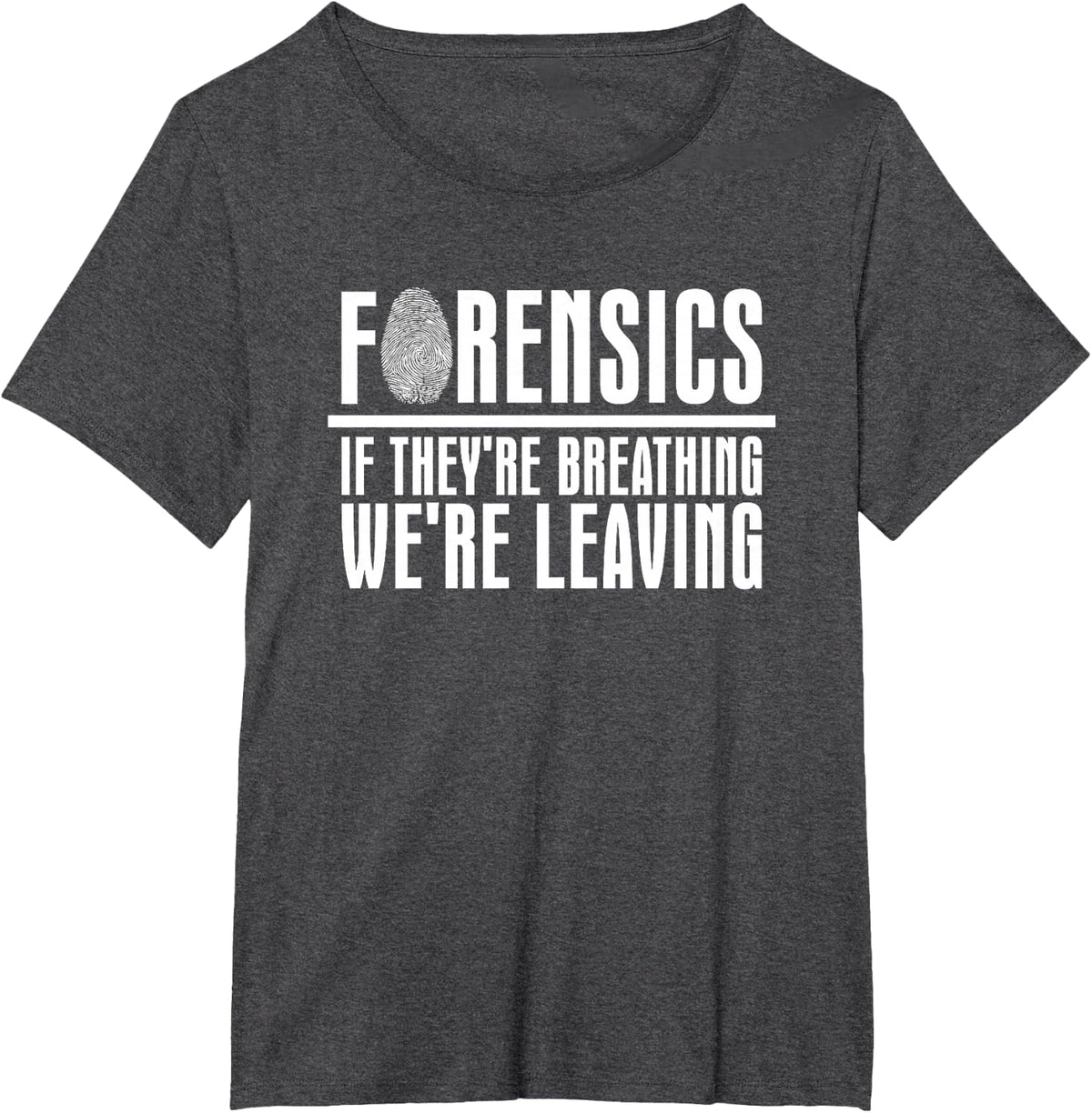 Forensic Investigation Gifts & Accessories Unisex Adults Science Themed T-Shirt - Black, Small, Short Sleeve - Dark Heather